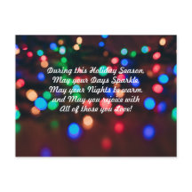 Semesterns färgglada gnistrande ljus med dikt