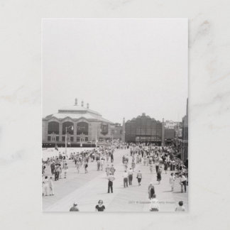 Semesterortturister på esplanade vykort