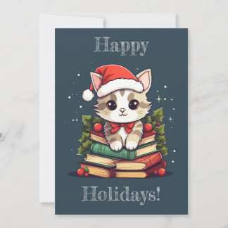 Semesterpresentbok Katt Julkort