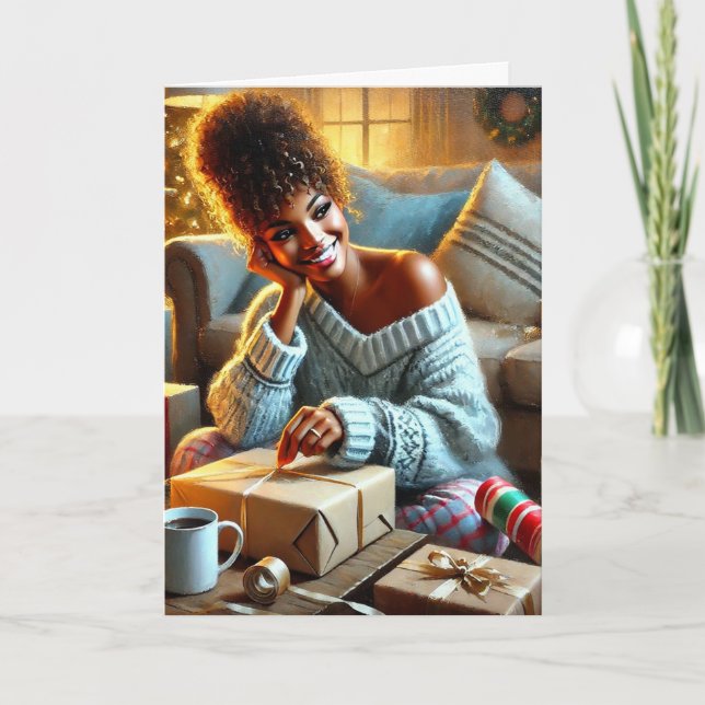 Semesterpresentdrottning Helgkort (Framsida)