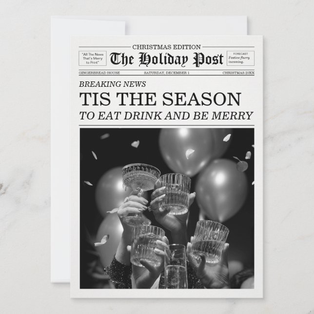 Semesterpress Tidningen är tiden Inbjudningar (Framsida)
