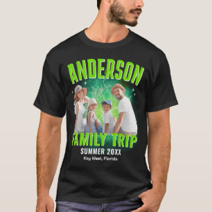 Semesterresa med anpassad foto Vintage Bootleg Rap T Shirt