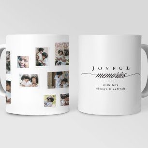 Semesters fotokollage Moderna glada ögonblick Kaffemugg