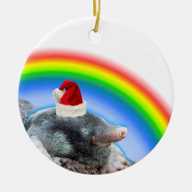 Semestersgrävare Julgransprydnad Keramik (Framsidan)