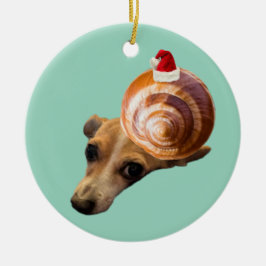Semestersnäcka Julgransprydnad Keramik
