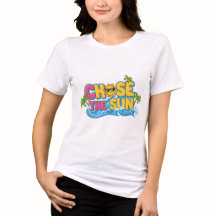 Semesterstämning Jaga Solen Tecknad Dam T-Shirt