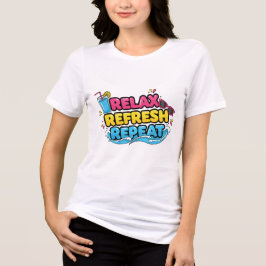 Semesterstämning – Slappna av, Fräscha upp, Upprep T Shirt