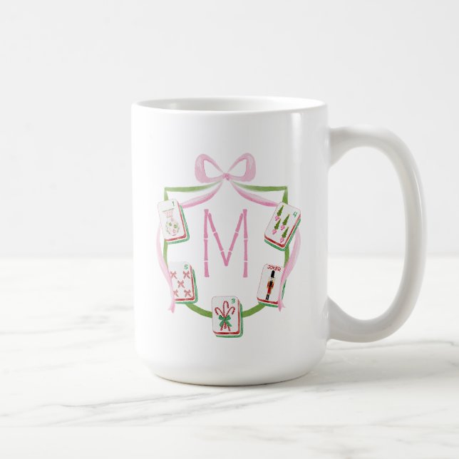 Semesterstartande Mah Jongg Holiday Crest Kaffemugg (Höger)