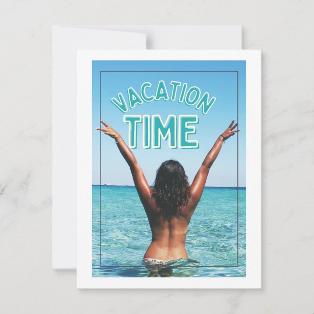 semestertid julkort (Framsida)