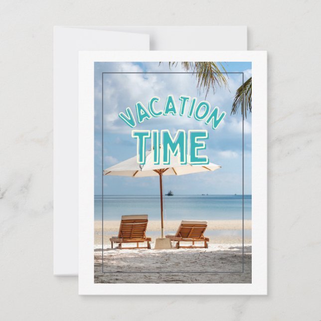 semestertid julkort (Framsida)