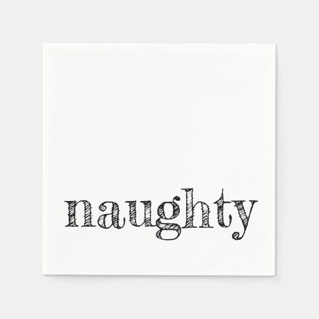 semestertypografi GLAD rolig festlig modern Pappersservett (Framsidan)