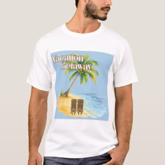 Semesterutflykt Tropisk Strand T-Shirt