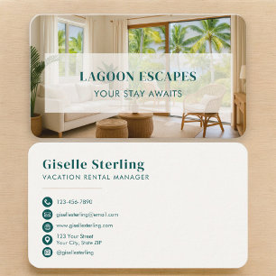 Semesteruthyrning QR-kod Visitkort