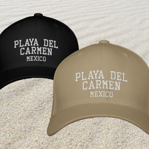 semesterutstyrsel för strand i Playa del Carmen i Broderad Keps
