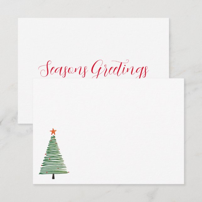 Semestervy Anteckningskort (Fram/baksida)