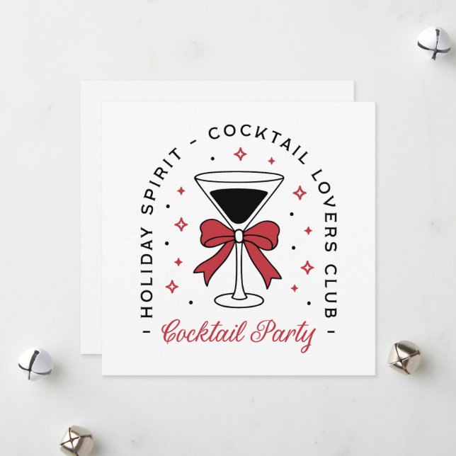 Semestrar Cocktailparty kokett slinga estetik Julkort (Fram/Back In Situ)