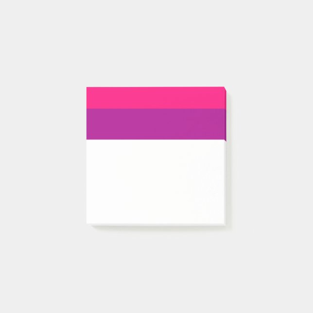 Semi Bisexual Pride Flag  Post-it Block (Framsida)