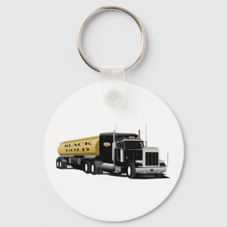 Semi Black Guld Nyckelring