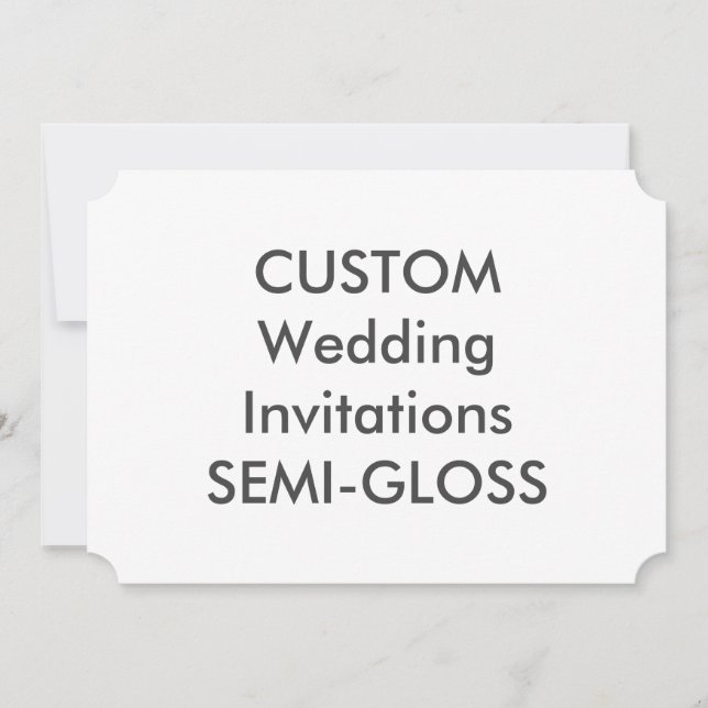 SEMI-GLOSS 110lb 7"x5"-inbjudningar till Biljett Inbjudningar (Framsida)