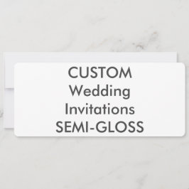 SEMI-GLOSS 9,25 x 4-tums bröllopsinbjudningar på 1 Inbjudningar