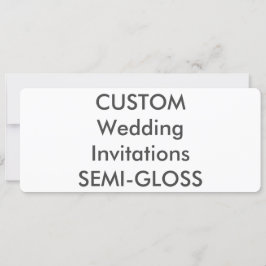 SEMI-GLOSS 9,25 x 4-tums bröllopsinbjudningar på 1 Inbjudningar