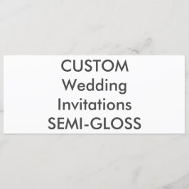 SEMI-GLOSS 9,25 x 4-tums bröllopsinbjudningar på 1 Inbjudningar