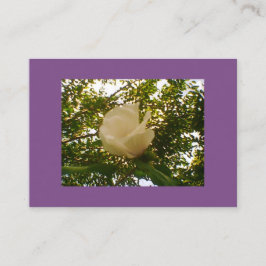 Semi Gloss Vit ros Bloom Visitkort