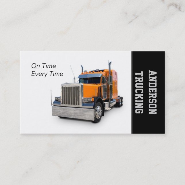 Semi Lastbil Delivery Company Visitkort (Framsida)