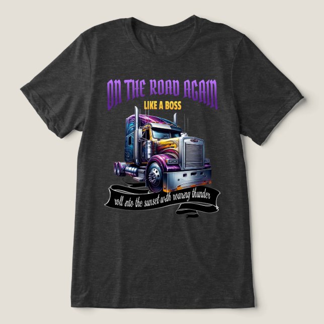 Semi Lastbil Driver T-Shirt (Design Framsida)