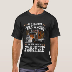 Semi Lastbil-drivrutin Funny Trucker Humor Manar P T Shirt