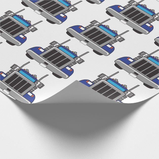 Semi Lastbil Front Presentpapper (Hörn)