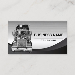 Semi-Lastbil Professionell Trucking Company Steel Visitkort
