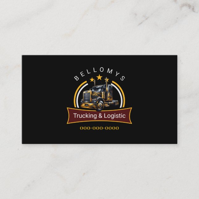 Semi Lastbil Visitkort (Framsida)