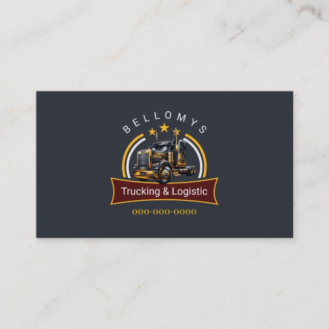 Semi Lastbil Visitkort (Framsida)