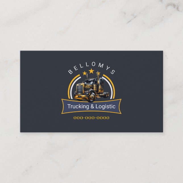 Semi Lastbil Visitkort (Framsida)