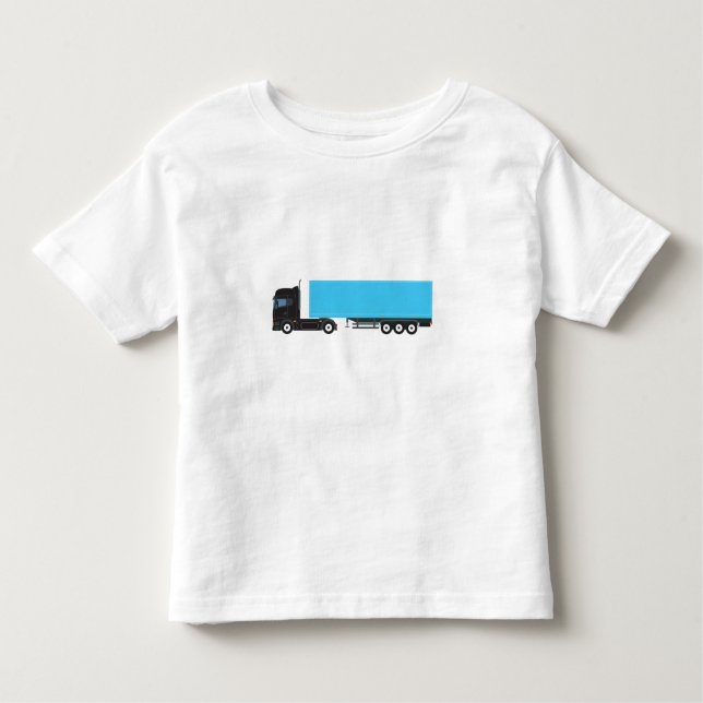 Semi-Trailer Lastbil Transport Lastbilar T Shirt (Framsida)