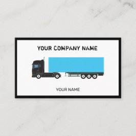 Semi-Trailer Lastbil Transport Lastbilar Visitkort