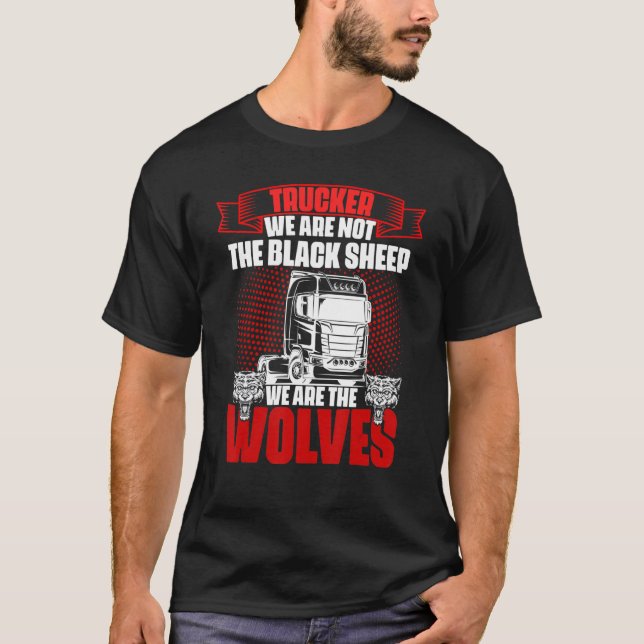 Semi trailer truck driver  9 t shirt (Framsida)