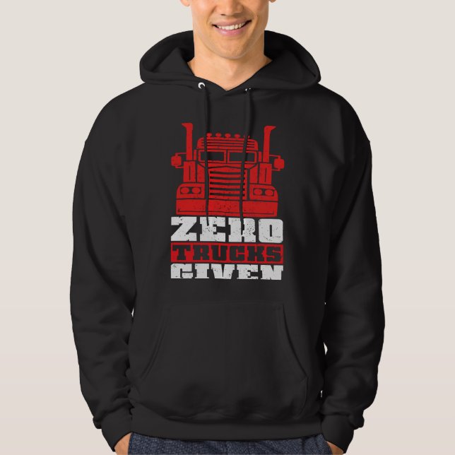 Semi Truck Driver Do Not Disturb I'm Jacking Off Hoodie (Framsida)