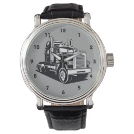 Semi Truck Transport Highway Cool Driver Armbandsur