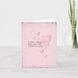 Semicolon Butterfly - Embrace Change Card Kort