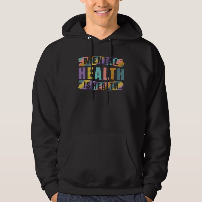 Semicolon Mental Health Awareness celerrate neurod Hoodie (Framsida)