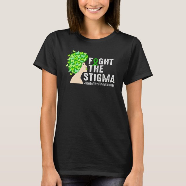 Semicolon Mental Health Awareness celerrate neurod T Shirt (Framsida)