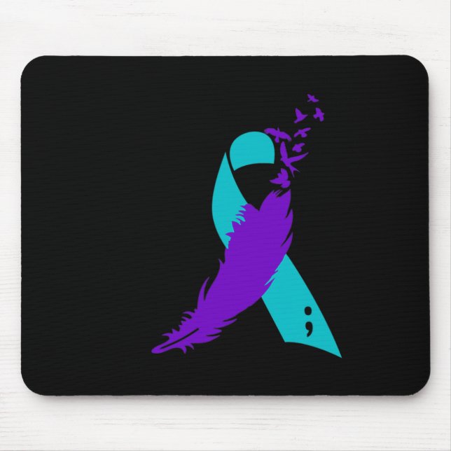 Semicolon Suicide Awareness Ribbon Musmatta (Framsidan)
