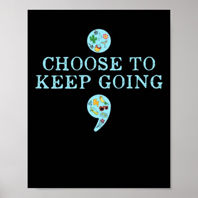 Semicolon Suicide Prevention Awareness Poster (Framsidan)