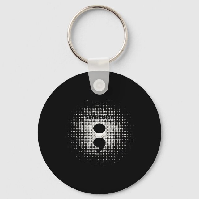 Semicolon - Warrior Spirit Sticker Nyckelring (Framsida)