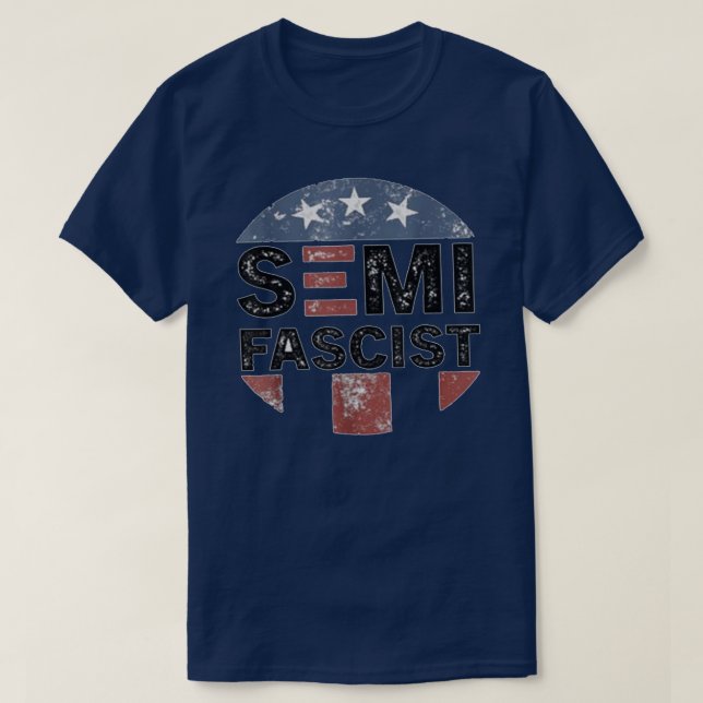 SemiFascist-nuny Politiskt humor Biden-citattecken T Shirt (Design framsida)