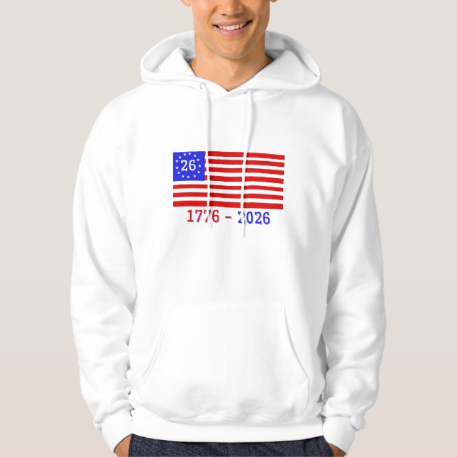 SEMIKINCENTENNIALT: 1776-2026 HOODIE (Framsida)