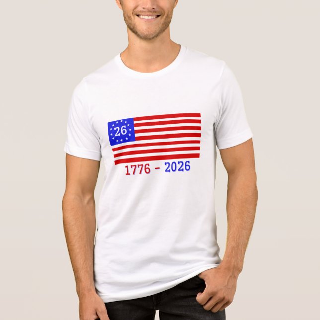 SEMIKINCENTENNIALT: 1776-2026 T SHIRT (Framsida)