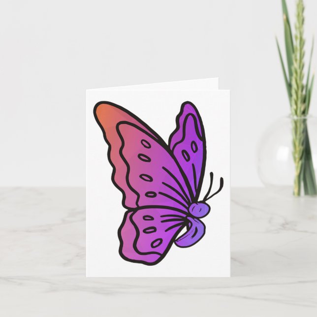Semikolon Butterfly Anti-suicid Mental Health Awa Kort (Framsida)